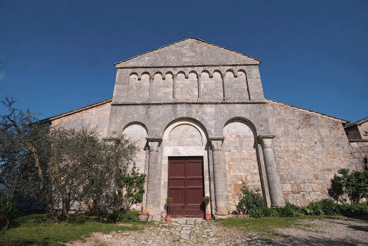 Pieve of St. John the Baptist in the frazione of Corsano at Monteroni d'Arbia